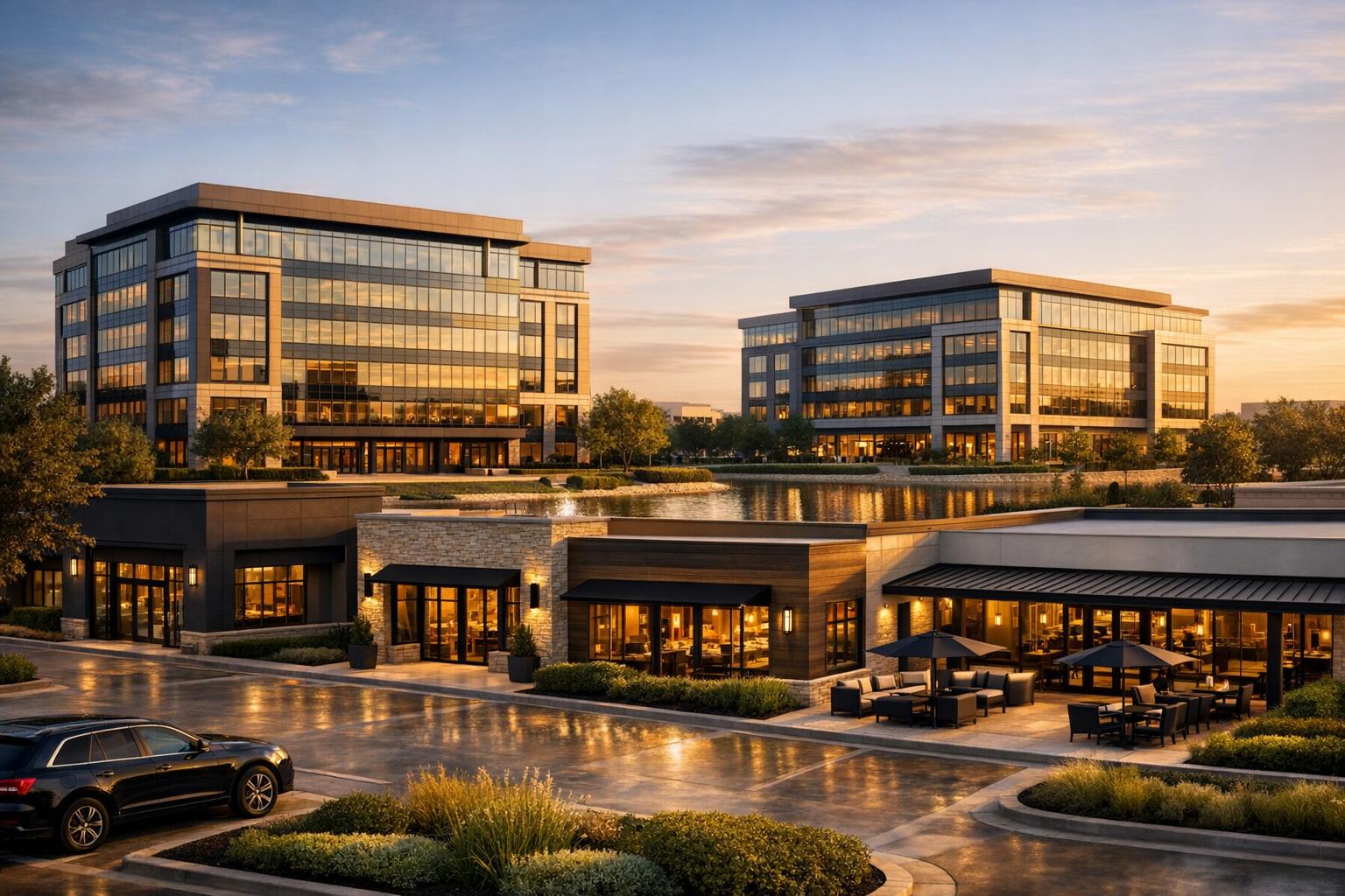Commercial office and retail property in North Texas